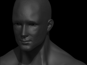 male low poly ready with tattoos 3Dモデル