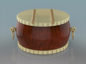 chinese drum Modelo 3D