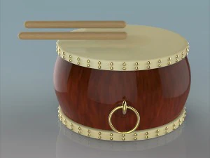 chinese drum 3D Model