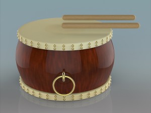 chinese drum Modelo 3D