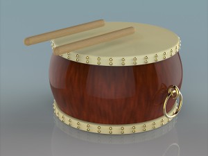 chinese drum Modelo 3D