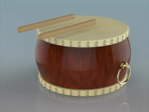 chinese drum 3D Model