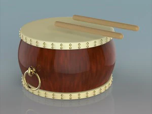 chinese drum 3D Model