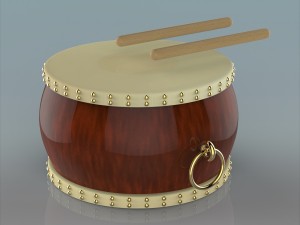 chinese drum Modelo 3D