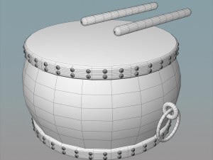 chinese drum Modelo 3D