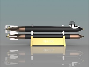 german manned torpedo neger 3D 模型