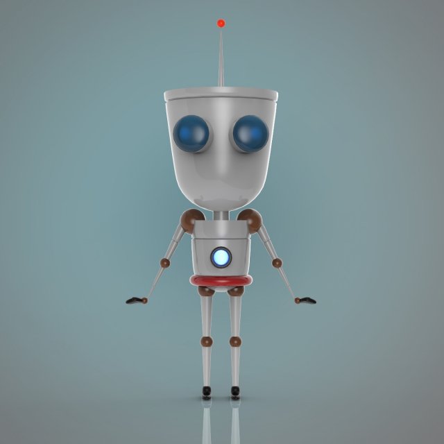 robot Modelo 3D .c4d .max .obj .3ds .fbx .stl .blend 