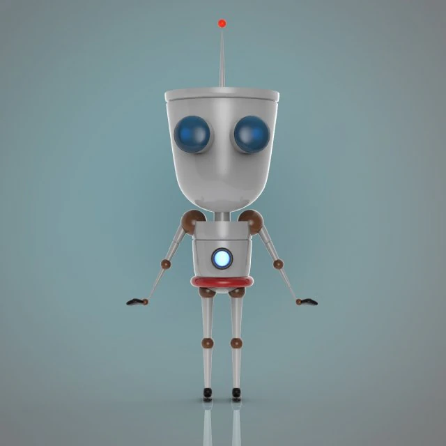 기계 인간 3D 모델 .c4d .max .obj .3ds .fbx .stl .blend 