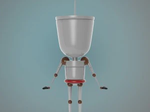 기계 인간 3D 모델