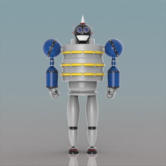 robot Modelo 3D .c4d .max .obj .3ds .fbx .stl .blend 