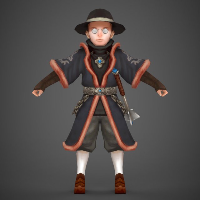 toon character tsta Model 3D .c4d .max .obj .3ds .fbx .stl .blend 