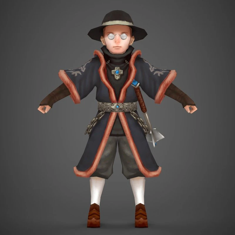 toon character tsta 3D Model .c4d .max .obj .3ds .fbx .stl .blend 