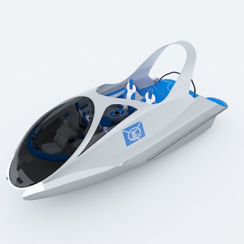 realistic speed boat Modèle 3D .c4d .max .obj .3ds .fbx .stl .blend 