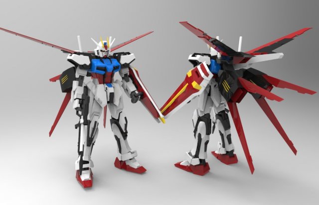 aile strikedam Model 3D .c4d .max .obj .3ds .fbx .stl .blend 