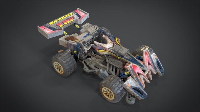 beat magnum trf with interior and detail machine hot rod mode 3D Model .c4d .max .obj .3ds .fbx .stl .blend 