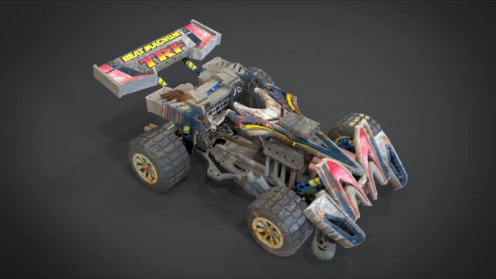 beat magnum trf com interior e detalhes do modo hot rod da m&aacute;quina Modelo 3D .c4d .max .obj .3ds .fbx .stl .blend 