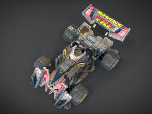 beat magnum trf with interior and detail machine hot rod mode 3D Model