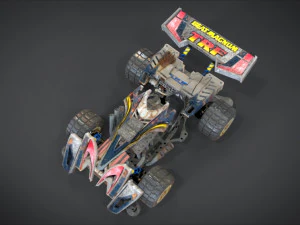 beat magnum trf com interior e detalhes do modo hot rod da m&aacute;quina Modelo 3D