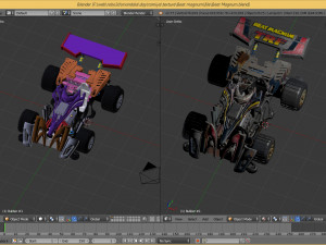 beat magnum trf with interior and detail machine hot rod mode 3D Model