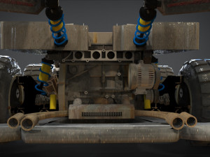 beat magnum trf with interior and detail machine hot rod mode 3D Model