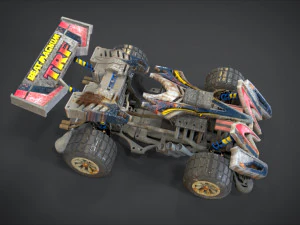 beat magnum trf com interior e detalhes do modo hot rod da m&aacute;quina Modelo 3D