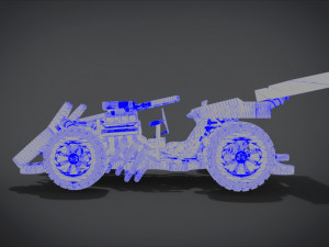 beat magnum trf with interior and detail machine hot rod mode 3D Model