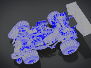 beat magnum trf with interior and detail machine hot rod mode 3D Model