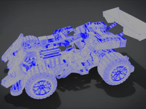 beat magnum trf com interior e detalhes do modo hot rod da m&aacute;quina Modelo 3D