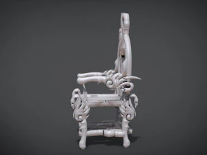 unique chair with a goose motif model 3D Model