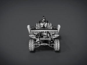 red spin viper with interior and detail machine hot rod mode plus gatling 3D Model