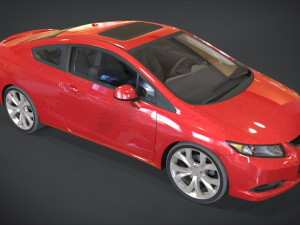 honda civic si 3D मॉडल