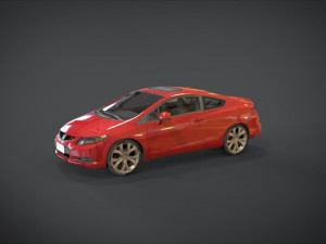 honda civic si 3D मॉडल