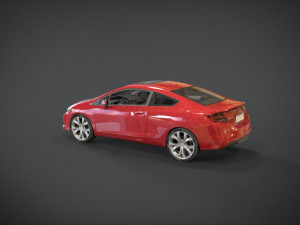 honda civic si 3D मॉडल