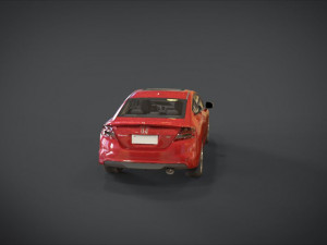 honda civic si 3D मॉडल