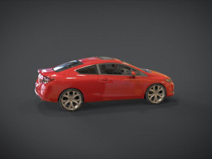 honda civic si 3D मॉडल
