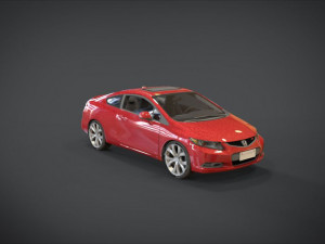 honda civic si 3D मॉडल