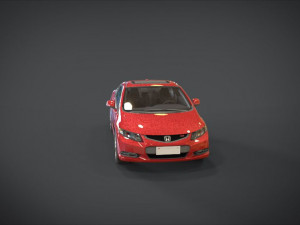 honda civic si 3D मॉडल
