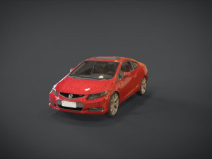 honda civic si 3D मॉडल