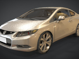 honda civic si 3D Model