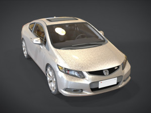 honda civic si 3D Модель
