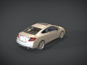 honda civic si 3D Модель