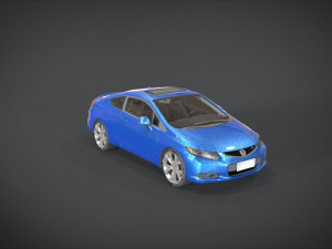 honda civic si Modelo 3D