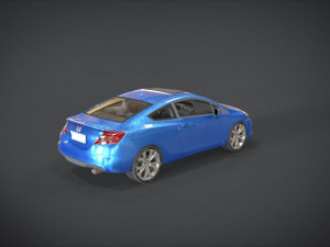 honda civic si Modelo 3D