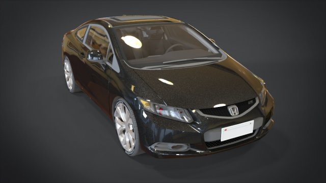 honda civic si Modelo 3D .c4d .max .obj .3ds .fbx .stl .blend 