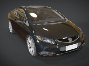 honda civic si 3D Model