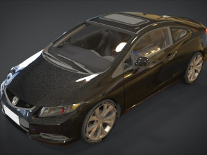 honda civic si Modelo 3D