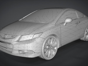 honda civic si Modelo 3D