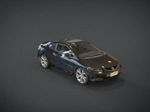 honda civic si Modelo 3D