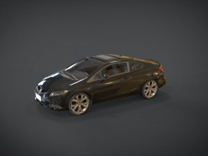 honda civic si Modelo 3D