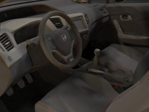 honda civic si 3D Model